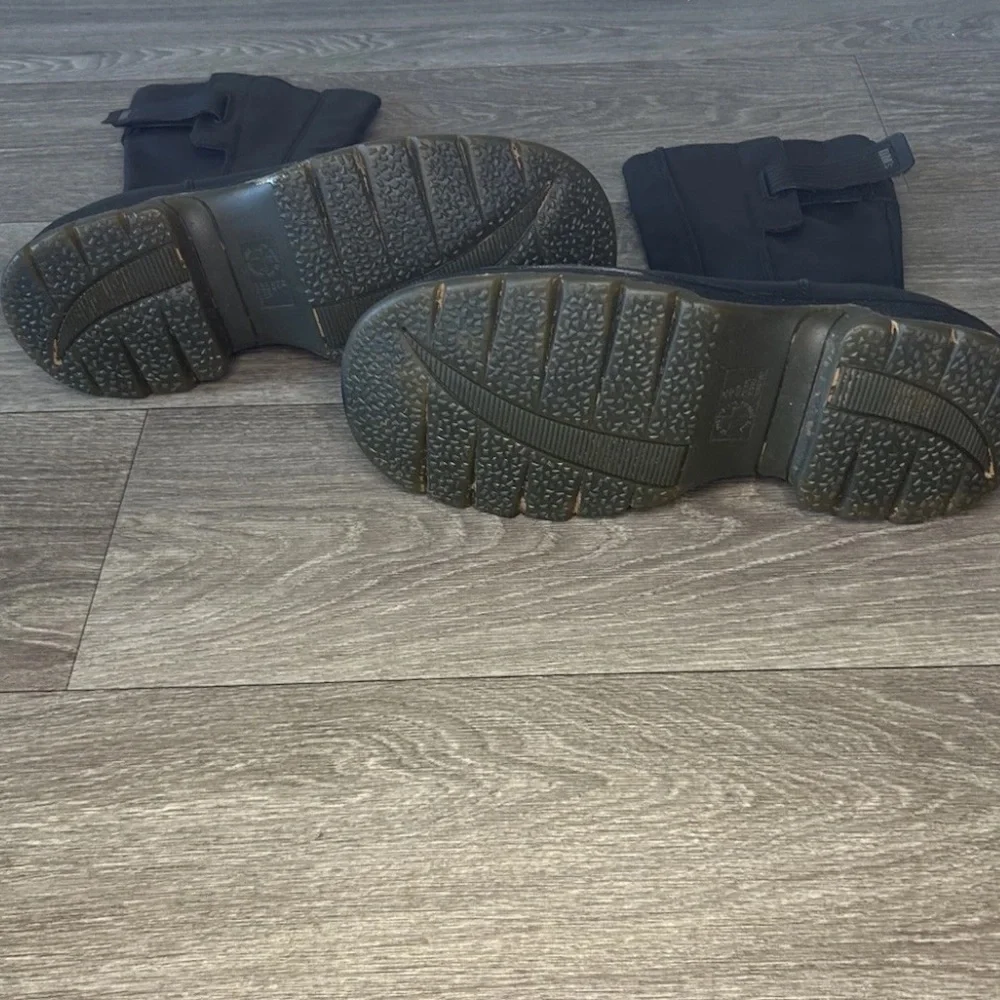 Vintage 90s Dr Martens 9788 Black Leather Moto Boots M7 W8.5 UK Made Unisex RARE - Picture 15 of 16